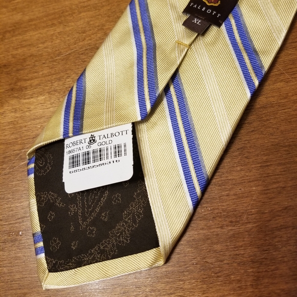 Robert Talbott diagonal stripe silk tie